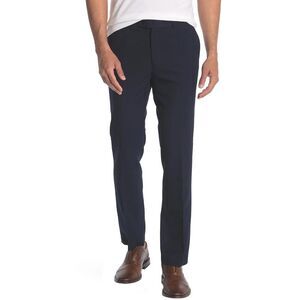 Paisley & Gray Mens Downing Flat Front Pants 38W x 32L Navy